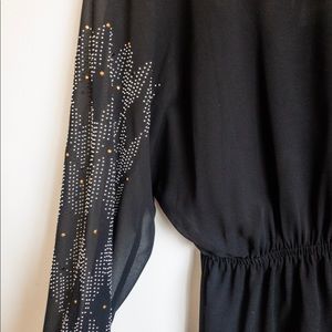 Urban Outfitters Cope Sheer Jeweled Sleeve Dress